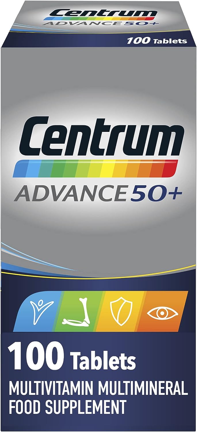 Buy BUY Centrum Advance 50+ Multivitamin & Mineral Tablets, 24 essential nutrients including Vitamin D, Complete Multivitamin Tablets, 100 tablets LA BUCCIA - Authentic Medical Grade Dermal Filler