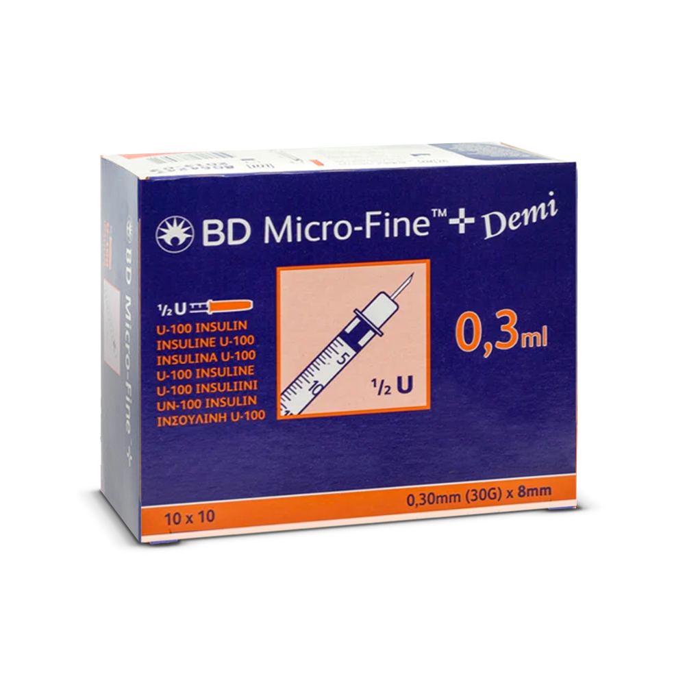 Buy BUY BD Microfine+ 0.3ml – 0.30mm x 8mm Syringes with Needles (30g) (Pack of 100) LA BUCCIA - Authentic Medical Grade Dermal Filler